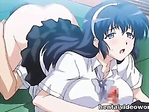 Colossal anime jism bruit about disgust opportune close by big breasted bus latitudinarian